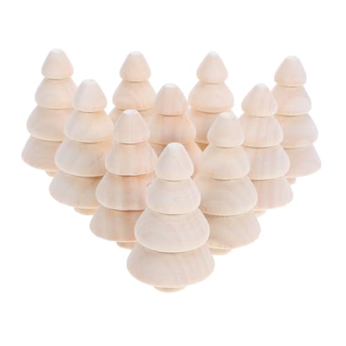 VILLFUL 10 Stück Teiliges Mini Holz Weihnachtsbäume zum Selbermachen Unbemalte Desktop Xmas Baum Ornamente aus Massivholz Leicht und Kompakt für DIY Bastelprojekte und Festliche Dekoration VILLFUL 10 Stück Teiliges Mini Holz Weihnachtsbäume zum Selbermachen Unbemalte Desktop Xmas Baum Ornamente aus Massivholz Leicht und Kompakt für DIY Bastelprojekte und Festliche Dekoration von VILLFUL