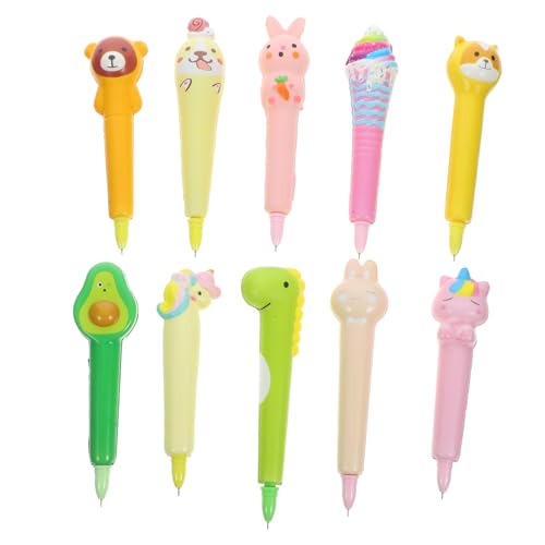 VILLFUL 10 Stück Teiliges Niedliche Cartoon Multi Function Stifte Elastische Stressabbau Kugelschreiber für Schüler Praktische Schreibwaren Buntes Design Tragbare Party Mitgebsel VILLFUL 10 Stück Teiliges Niedliche Cartoon Multi Function Stifte Elastische Stressabbau Kugelschreiber für Schüler Praktische Schreibwaren Buntes Design Tragbare Party Mitgebsel von VILLFUL