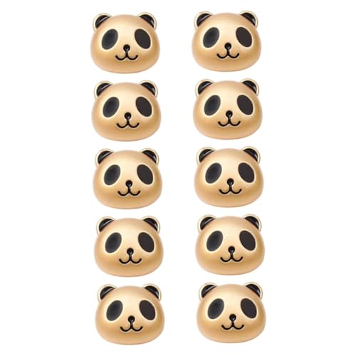 VILLFUL 10 Stück Teiliges Panda Schmuckherstellungsset Haaraccessoires DIY Perlen Charms Leicht Vielseitig für Armbänder Halsketten Kreative Bastelmaterialien von VILLFUL