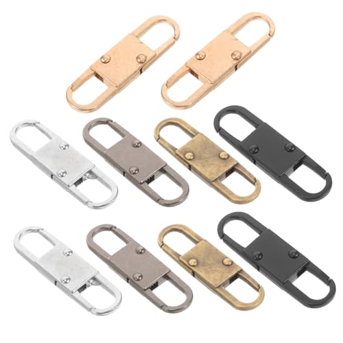 VILLFUL 10 Stück Teiliges Reißverschluss zipper Pulls aus Langlebige Ersatz zipper für Jacken Taschen Schuhe Einfach zu Ersetzen Vielseitig Passend Farblich Sortiert in Schwarz Gold von VILLFUL