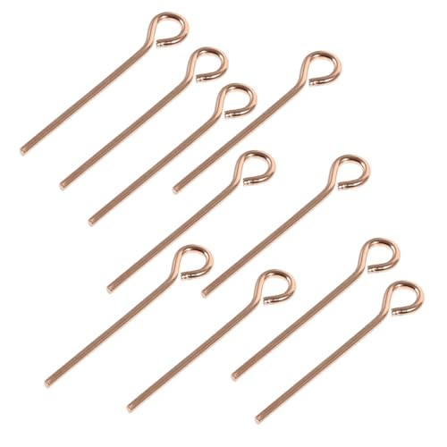 VILLFUL 10 Stück Teiliges Silber Pins Rosegold Stabile Augenstifte für DIY Schmuckherstellung Geeignet zum Perlen Auffädeln Ohranhänger Halsketten Nickelfreie Metallnadeln VILLFUL 10 Stück Teiliges Silber Pins Rosegold Stabile Augenstifte für DIY Schmuckherstellung Geeignet zum Perlen Auffädeln Ohranhänger Halsketten Nickelfreie Metallnadeln von VILLFUL