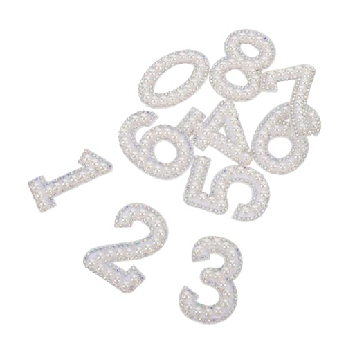 VILLFUL 10 Stück Teiliges Strass Patches mit Perlen für Kleidung Aufbügelbare Ziffern Dekorative Applikationen für Diy Bastelarbeiten für Jeans und Textilien VILLFUL 10 Stück Teiliges Strass Patches mit Perlen für Kleidung Aufbügelbare Ziffern Dekorative Applikationen für Diy Bastelarbeiten für Jeans und Textilien von VILLFUL