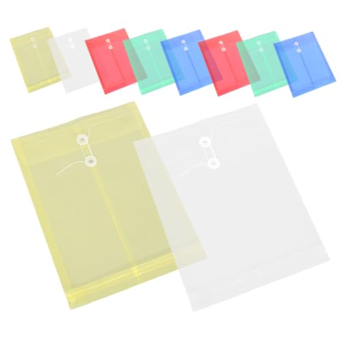 VILLFUL 10 Stück Transparente PP Dokumentenmappe mit Schnurverschluss und Großer Kapazität Ordner für Büro Schule und Reisen VILLFUL 10 Stück Transparente PP Dokumentenmappe mit Schnurverschluss und Großer Kapazität Ordner für Büro Schule und Reisen von VILLFUL