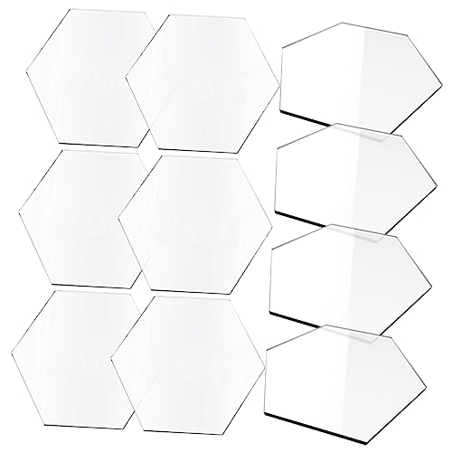 VILLFUL 10 Stück Transparente Tischschilder Diy Hexagon Platzkarten für Hochzeiten Partys Meetings und Auffällige Tischdekoration aus Dickem VILLFUL 10 Stück Transparente Tischschilder Diy Hexagon Platzkarten für Hochzeiten Partys Meetings und Auffällige Tischdekoration aus Dickem von VILLFUL