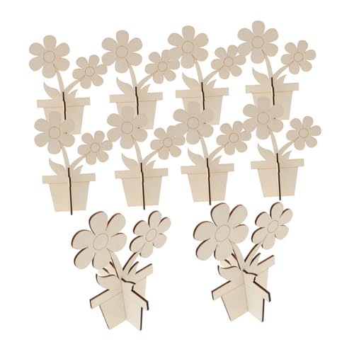 VILLFUL Holzblumen Zum Bemalen Unfertige Holzblumen Für Basteln Diy Holzdeko Bastelset VILLFUL Holzblumen Zum Bemalen Unfertige Holzblumen Für Basteln Diy Holzdeko Bastelset von VILLFUL