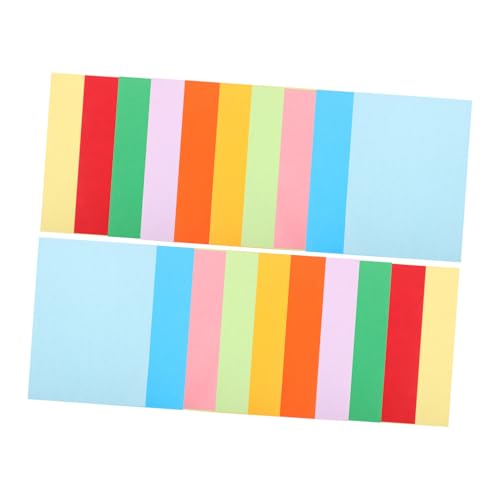 VILLFUL Mehrfarbiger Karton Zum Basteln Und Drucken 100 Blatt Verschiedene Farbige Blätter Für Kunstprojekte Origami-papier Und Scrapbooking von VILLFUL