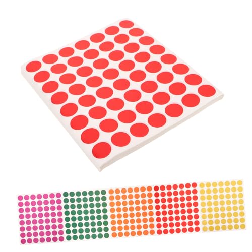 VILLFUL 100 Blatt Farbpunktaufkleber Bunte Codieretiketten Klebeetiketten Kreisaufkleber Runde Flaschenbeschriftung Farbige Punktaufkleber Selbstklebende Punkte Punktaufkleber VILLFUL 100 Blatt Farbpunktaufkleber Bunte Codieretiketten Klebeetiketten Kreisaufkleber Runde Flaschenbeschriftung Farbige Punktaufkleber Selbstklebende Punkte Punktaufkleber von VILLFUL