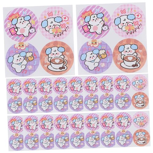 VILLFUL 100 Blatt Runde Klebeetiketten mit Niedlichen Hundemotiven Selbstklebende Verpackungs und Backetiketten Langlebige Siegelaufkleber für Scrapbooking DIY und Geschenkverpackungen VILLFUL 100 Blatt Runde Klebeetiketten mit Niedlichen Hundemotiven Selbstklebende Verpackungs und Backetiketten Langlebige Siegelaufkleber für Scrapbooking DIY und Geschenkverpackungen von VILLFUL