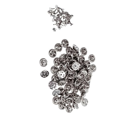 VILLFUL 100 Sätze Pin Rückseiten mit Krawattennadeln Broschenverschluss für Anstecknadeln Clutch Badge Insignia DIY Schmuckzubehör Silber VILLFUL 100 Sätze Pin Rückseiten mit Krawattennadeln Broschenverschluss für Anstecknadeln Clutch Badge Insignia DIY Schmuckzubehör Silber von VILLFUL
