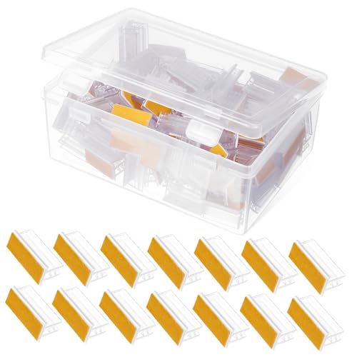 VILLFUL 100 Stück Acryl Etikettenhalter Clips Transparent Tischkartenhalter Preisschildhalter mit Kleber für Restaurant Schilder Tischnummern Kartenhalter VILLFUL 100 Stück Acryl Etikettenhalter Clips Transparent Tischkartenhalter Preisschildhalter mit Kleber für Restaurant Schilder Tischnummern Kartenhalter von VILLFUL