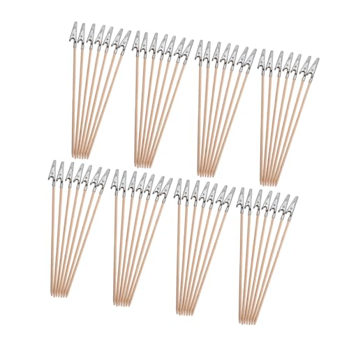 VILLFUL 100 Stück Alligator Clips mit Bambusgriff Metallklammern für Fotos Poster und Bastelprojekte Leichte Vielseitige Klemmen für Modellmalerei DIY und Dekoration VILLFUL 100 Stück Alligator Clips mit Bambusgriff Metallklammern für Fotos Poster und Bastelprojekte Leichte Vielseitige Klemmen für Modellmalerei DIY und Dekoration von VILLFUL