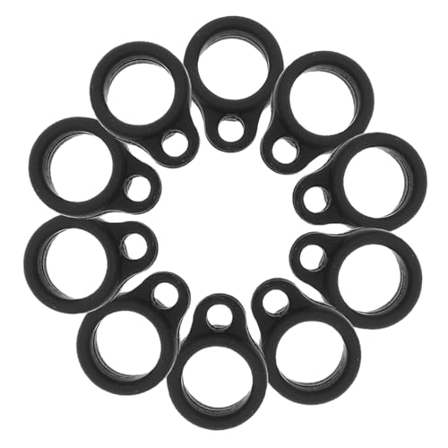 VILLFUL 100 Stück Anti-lost Silikonringe Schwarz Flexibel Leicht Tragbar Für Schlüsselanhänger Schmuck Und Alltagsschutz VILLFUL 100 Stück Anti-lost Silikonringe Schwarz Flexibel Leicht Tragbar Für Schlüsselanhänger Schmuck Und Alltagsschutz von VILLFUL