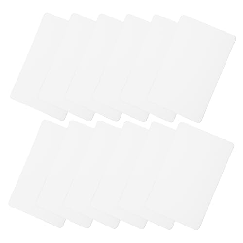 VILLFUL 100 Stück Blanko PVC Visitenkarten Robuste DIY Etiketten für Beschriftungen Preisgestaltung Hochzeitsgeschenke Scrapbooking und von VILLFUL