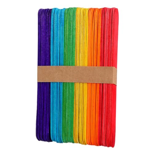 VILLFUL 100 Stück Bunte Holzstäbchen zum Basteln Farbige Eisstiele für DIY Projekte Schulunterricht und Kreative Aktivitäten für Outdoor Events und Reisen VILLFUL 100 Stück Bunte Holzstäbchen zum Basteln Farbige Eisstiele für DIY Projekte Schulunterricht und Kreative Aktivitäten für Outdoor Events und Reisen von VILLFUL