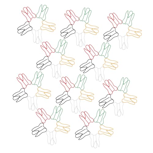 VILLFUL 100 Stück Bunte Zahnförmige Büroklammern aus Kleine Farbige Paperclips für Dokumente Fotos und Kalender Kreative und Langlebige Büroklammern für Schule Büro und Zuhause von VILLFUL