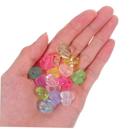 VILLFUL 100 Stück Enten Perlen mit Geradem Acrylbunte Diy Schmuckperlen für Armbänder Halsketten Ohrringe Nail Art und Bastelprojekte von VILLFUL