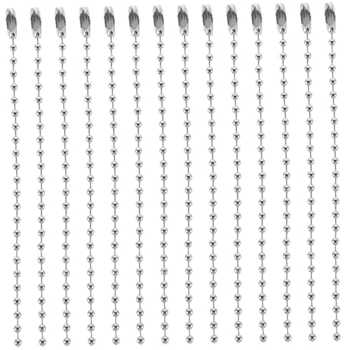 VILLFUL 100 Stück Galvanik Farberhaltungsperlenkette Lewerly Herstellungskette Schmuckketten Zur Herstellung Von Schmuckketten Für Charms Perlenketten Anhänger Halskettenherstellung von VILLFUL
