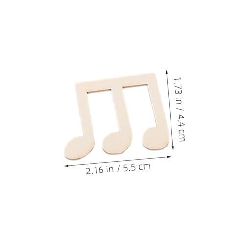 VILLFUL 100 Stück Große Unbehandelte Holz Musiknoten Zum Bemalen Robuste DIY Holzstücke Für Graffiti Familien Bastelprojekte Und Partydekorationen VILLFUL 100 Stück Große Unbehandelte Holz Musiknoten Zum Bemalen Robuste DIY Holzstücke Für Graffiti Familien Bastelprojekte Und Partydekorationen von VILLFUL