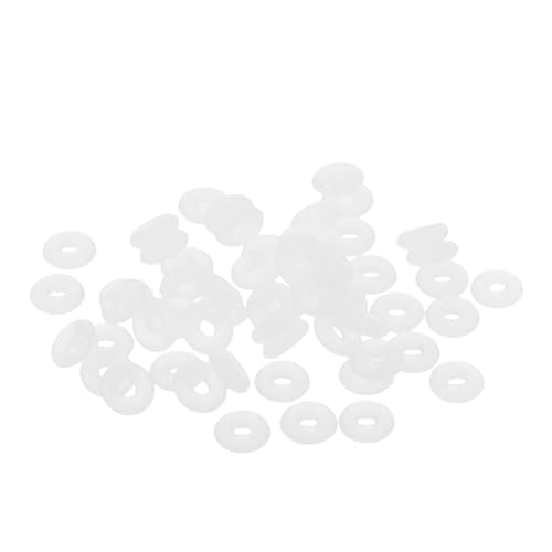 VILLFUL 100 Stück Gummi-abstandsringe Für Schmuckherstellung Endverschluss Diy-armbänder Halsketten Bastelutensilien Zubehör von VILLFUL