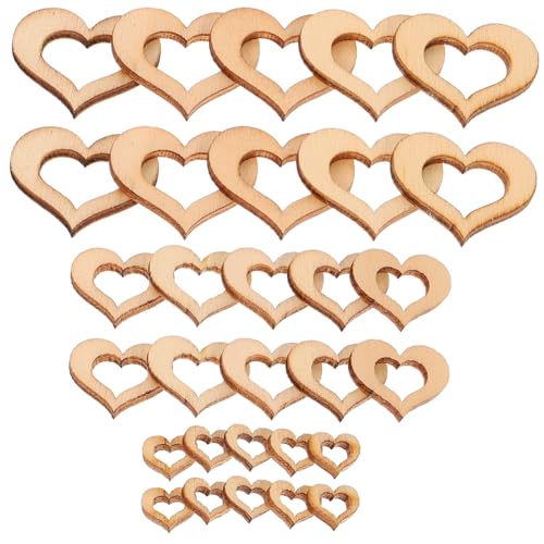 VILLFUL Hochzeitsdekorationen 100 Stück Holzherzausschnitte Unfertige Holzausschnitte Zum Basteln Blanke Herzausschnitte Für Diy Hochzeitdekoration VILLFUL Hochzeitsdekorationen 100 Stück Holzherzausschnitte Unfertige Holzausschnitte Zum Basteln Blanke Herzausschnitte Für Diy Hochzeitdekoration von VILLFUL