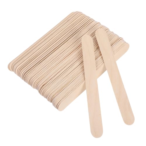 VILLFUL 100 Stück Holz Bastelstäbchen für DIY Projekte Unbehandelte Holzstäbchen für Bastelarbeiten Schule und Freizeit von VILLFUL