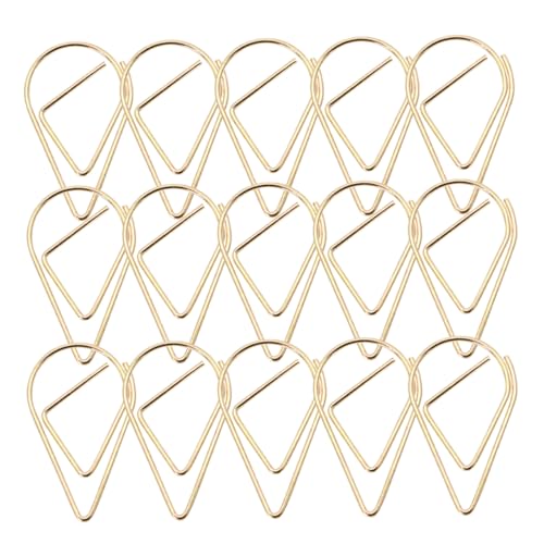 VILLFUL 100 Stück Kleine Metall Papierklammern Waterdrop Design Langlebige Mini Büroklammern aus Stahl Praktische Büro und Dokumentenclips Kreative und Dekorative Schreibwaren VILLFUL 100 Stück Kleine Metall Papierklammern Waterdrop Design Langlebige Mini Büroklammern aus Stahl Praktische Büro und Dokumentenclips Kreative und Dekorative Schreibwaren von VILLFUL