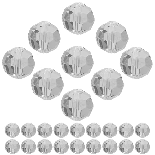 VILLFUL 100 Stück Kristall Beads für DIY Vorhänge Facettierte Perlen für Schimmernde Dekorationen Flexibles Zubehör für Kreative Projekte und Designs von VILLFUL