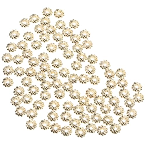 VILLFUL 100 Stück Legierungs-spacer-perlen für DIY Armbänder Kleine Filigrane Lose Schmuckperlen Flache Abstandshalter für Bastelperlen und Schmuckherstellung VILLFUL 100 Stück Legierungs-spacer-perlen für DIY Armbänder Kleine Filigrane Lose Schmuckperlen Flache Abstandshalter für Bastelperlen und Schmuckherstellung von VILLFUL