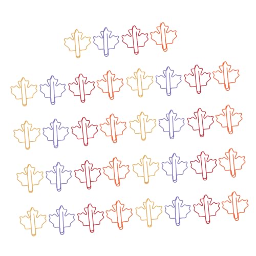 VILLFUL 100 Stück Lustige Büroklammern Form von Blättern Binder Clips für Planner Notizbücher und Dokumentenorganisation für Büroangestellte VILLFUL 100 Stück Lustige Büroklammern Form von Blättern Binder Clips für Planner Notizbücher und Dokumentenorganisation für Büroangestellte von VILLFUL
