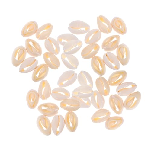 VILLFUL 100 Stück Natürliche Spiralmuscheln Perlen Mittlere Handgeschnittene Muschelschmuck Zubehör für DIY Schmuckherstellung Armbänder Halsketten Anhänger Bastelprojekte und von VILLFUL
