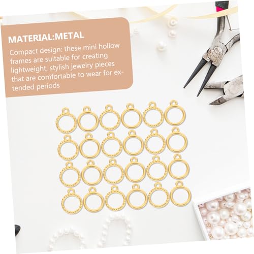 VILLFUL 100 Stück Offene Runde Zinklegierung Anhängerrahmen für DIY Schmuckherstellung Hohl Uv Harz Geeignet Leicht Widerstandsfähig für Halsketten und Armbänder VILLFUL 100 Stück Offene Runde Zinklegierung Anhängerrahmen für DIY Schmuckherstellung Hohl Uv Harz Geeignet Leicht Widerstandsfähig für Halsketten und Armbänder von VILLFUL