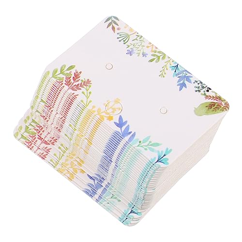 VILLFUL 100 Stück Ohrring-displaykarten Aus Papier Schmuckpräsentation Halterkarten Für Ohrringe Und Ohrstecker von VILLFUL