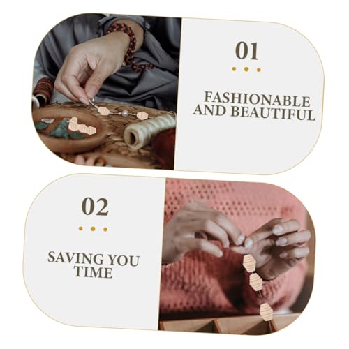 VILLFUL 100 Stück Ovale Holzperlen zum Auffädeln Glatte DIY Bastelperlen für Schmuckherstellung Makramee Ohrringe und Bastelarbeiten Natürliche Spacer Beads für Kreative Handarbeiten von VILLFUL