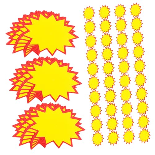 VILLFUL 100 Stück Preisschilder aus Robustem Papier für Supermärkte Einzelhandel Verkaufsschilder mit Klarer Beschriftung Einfache Handhabung Vielseitig Einsetzbar von VILLFUL