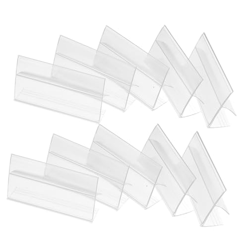 VILLFUL 100 Stück Regaletiketten Etiketthalter Clips für Preisetiketten Klemme für Einzelhandelsschilder Preisanzeigestand Preiskartenhalter Display-Clips aus Kunststoff PVC Transparent VILLFUL 100 Stück Regaletiketten Etiketthalter Clips für Preisetiketten Klemme für Einzelhandelsschilder Preisanzeigestand Preiskartenhalter Display-Clips aus Kunststoff PVC Transparent von VILLFUL