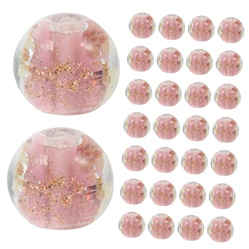 VILLFUL 100 Stück Sandglasperlen, Runde Perlen, Glasperlen, Großes Loch, Glasperlen, Glasperlen Zur Schmuckherstellung, Massenperlen Zum Basteln, Miniperlen Für Armbänder, Glasperlen In von VILLFUL