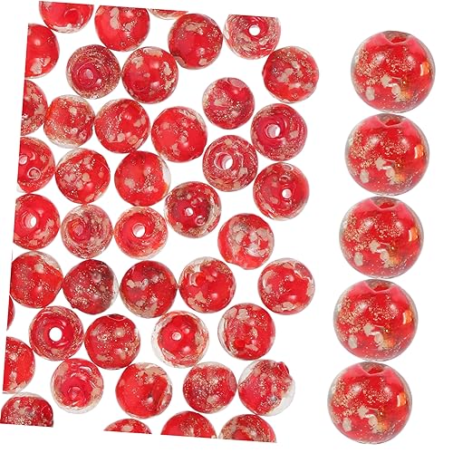 VILLFUL 100 Stück Sandglasperlen, Verschiedene Perlen Zur Schmuckherstellung, Glasperlen Zur Armbandherstellung, Glasarmbandperlen, Schmuckperlen, Glasperlen, 8 Mm Perlen, Glasperlen, von VILLFUL