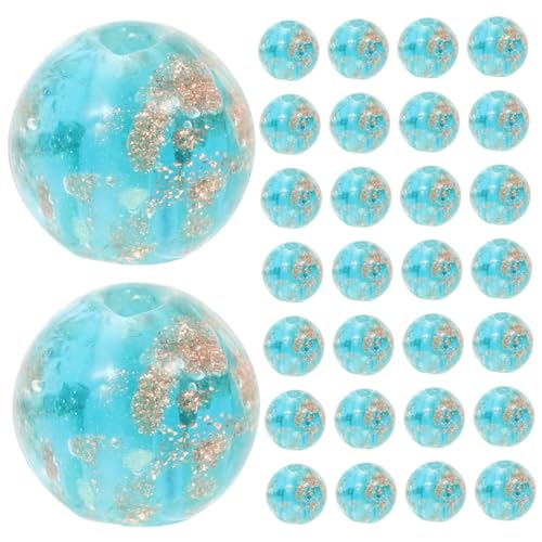 VILLFUL 100 Stück Sands Glasperlen, 8 Mm, Kleine Perlen, Glasperlen, 8 Mm, Runde Glasperlen Zur Herstellung Von Armbändern, Glasperlen Zum Basteln, Im Dunkeln Leuchtende Perlen, von VILLFUL