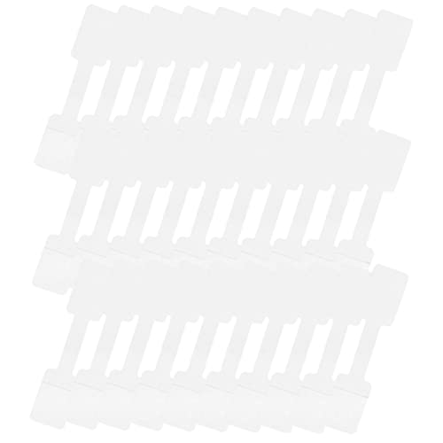 VILLFUL 100 Stück Schmuckaufkleber Blanko Schmucketiketten Praktische Etikettenaufkleber Schmuckpapieretiketten Handschriftanhänger Selbstklebende Aufkleber von VILLFUL