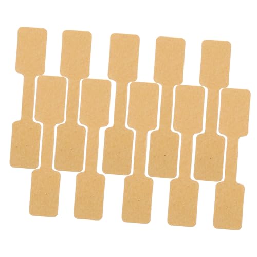 VILLFUL 100 Stück Schmucketiketten Aufkleber, Ring Hängeetiketten, Hängeetiketten, Praktische Etikettenaufkleber, Papieretiketten, Leere Etiketten, Ohrring Etiketten, Handschrift von VILLFUL