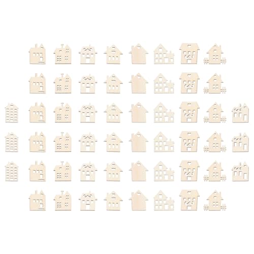 VILLFUL 100 Stück Teiliges Holzscheiben Hausform Unbehandelte Holzchips zum Bemalen DIY Graffiti Holzanhänger Kreative Basteldeko für Kindergarten VILLFUL 100 Stück Teiliges Holzscheiben Hausform Unbehandelte Holzchips zum Bemalen DIY Graffiti Holzanhänger Kreative Basteldeko für Kindergarten von VILLFUL