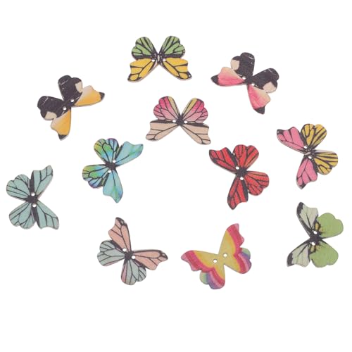 VILLFUL 100 Stück Teiliges Holzschmetterling Knöpfe Dekorative Nähknöpfe für DIY Basteln Scrapbooking Kleidung Verzierung Natürliches Holz Material Vielseitig Originelles Zubehör VILLFUL 100 Stück Teiliges Holzschmetterling Knöpfe Dekorative Nähknöpfe für DIY Basteln Scrapbooking Kleidung Verzierung Natürliches Holz Material Vielseitig Originelles Zubehör von VILLFUL