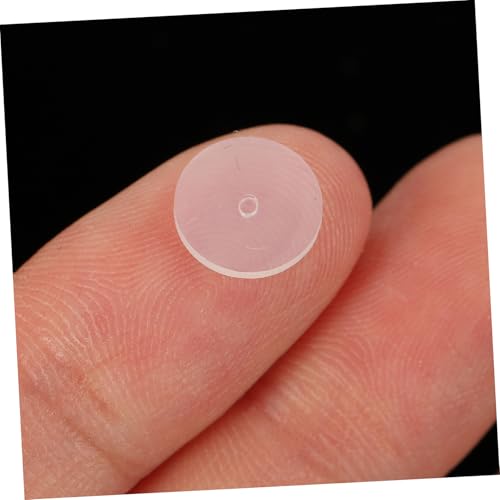 VILLFUL 100 Stück Teiliges Silikon Ohrstecker pad Transparente Rutschfeste Ohrringrücken Stabilisierende Earring Backings Vielseitig für DIY ohrringe und Ersatz Flexibel und Einfach von VILLFUL