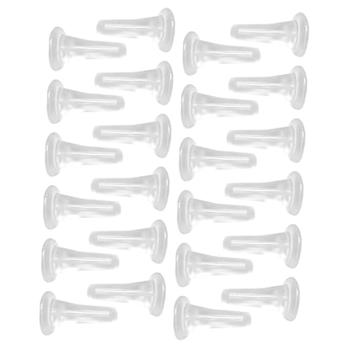 VILLFUL 100 Stück Teiliges Transparente Weiche Antiallergische Kunststoff Ohrstecker Verschlüsse Stabile Locking Earring Backs für DIY Schmuckherstellung Passend für Ohrstecker und von VILLFUL