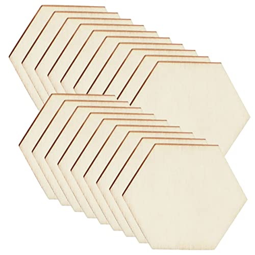 VILLFUL 100 Stück Wabenholzspäne, Unbehandelte Sechseckige Holzscheiben, Zarte Holzscheiben, DIY Zubehör, DIY Holzspäne, Holzhandwerk, Unbehandeltes Sechseck, Unbehandelte Holzscheiben VILLFUL 100 Stück Wabenholzspäne, Unbehandelte Sechseckige Holzscheiben, Zarte Holzscheiben, DIY Zubehör, DIY Holzspäne, Holzhandwerk, Unbehandeltes Sechseck, Unbehandelte Holzscheiben von VILLFUL