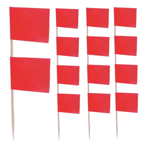 VILLFUL 100 Stück Zahnstocher Flaggen in Rot Stabile Kleine Party fähnchen für Kuchen Käse deko Vielseitige Mini flaggen für Cupcakes Fingerfood und Obst Langlebige Partyspieße VILLFUL 100 Stück Zahnstocher Flaggen in Rot Stabile Kleine Party fähnchen für Kuchen Käse deko Vielseitige Mini flaggen für Cupcakes Fingerfood und Obst Langlebige Partyspieße von VILLFUL