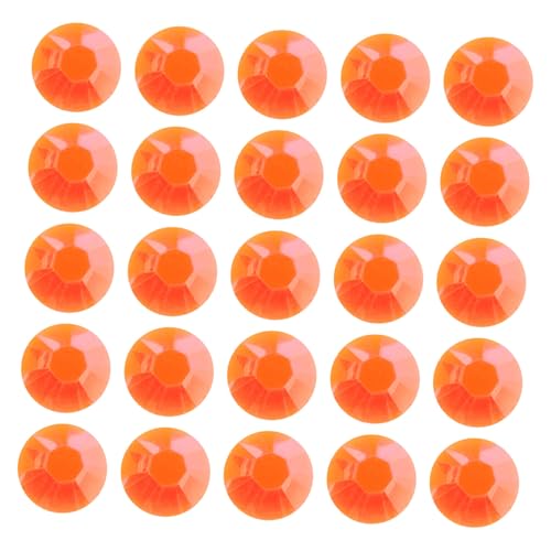 VILLFUL 1000 Stück Jelly Orange Flachrücken Strasssteine für Diy Bastelprojekte Dekoration von Tassen Flaschen und Gläsern Präzise Gefertigt Einfach Anzuwenden Auffälliges Design von VILLFUL