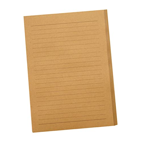 VILLFUL 100Blätter Vintage Kraftpapier Briefpapier Tiefem für Briefe Notizen und Kreative Schreibprojekte für Verschiedene Anlässe und Feste von VILLFUL