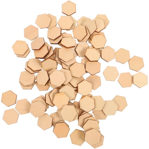 VILLFUL 100Stück Sechseckige Buchenholz Ornamente DIY Holzstücke für Kreative Bastelprojekte Dekoration für Hochzeiten Geburtstage und Weihnachten VILLFUL 100Stück Sechseckige Buchenholz Ornamente DIY Holzstücke für Kreative Bastelprojekte Dekoration für Hochzeiten Geburtstage und Weihnachten von VILLFUL