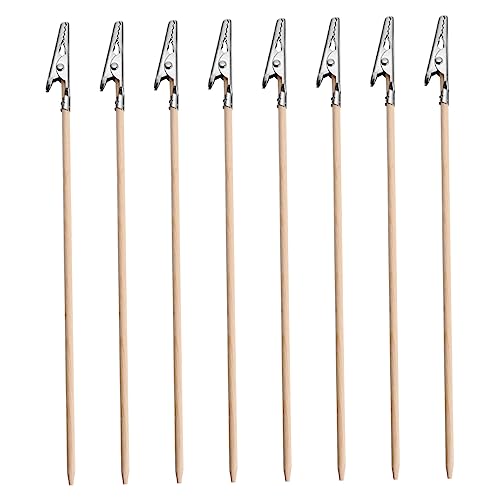 VILLFUL 100Stücke Krokodilklemmen mit Bambusstäben Modellierwerkzeug für DIY Projekte Praktische Clips für Präzises Halten und Positionieren von Kleinteilen für Bastelarbeiten VILLFUL 100Stücke Krokodilklemmen mit Bambusstäben Modellierwerkzeug für DIY Projekte Praktische Clips für Präzises Halten und Positionieren von Kleinteilen für Bastelarbeiten von VILLFUL